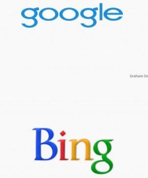商标互换 当Google长了一副Bing的模样