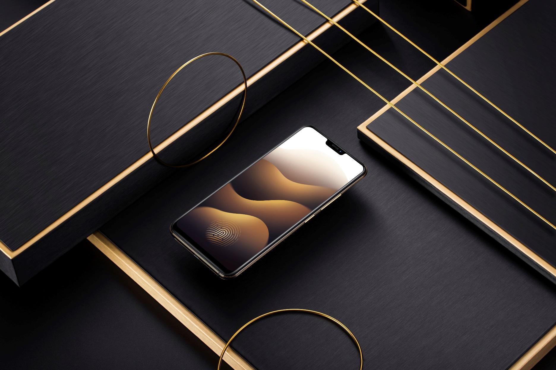 vivo X21黑金屏幕指纹版图赏:经典撞色,<span style='background-color:Yellow;'>时尚</span>必备单品