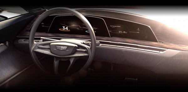 凯迪拉克最新概念车采用曲面OLED显示屏