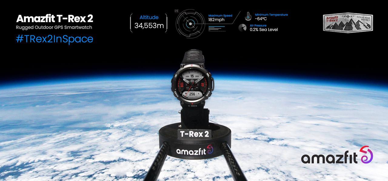 Amazfit 跃我 T-Rex 2登上太空 刷新记录完成极限挑战