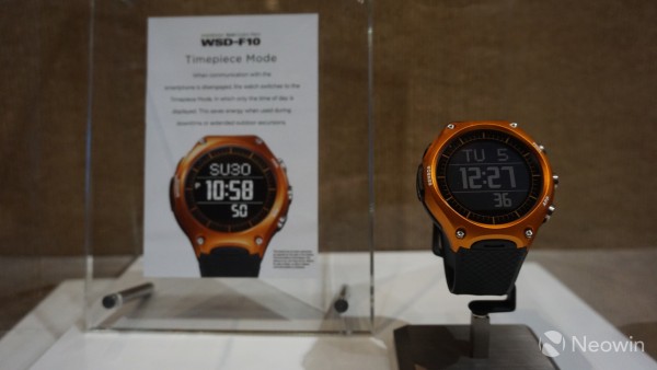 卡西欧发布Android Wear<span  style='background-color:Yellow;'>智能手表</span>WSD-F10