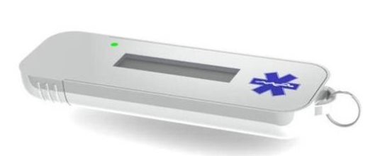 优盘大小生物指纹扫描器推出 可存储医疗<span  style='background-color:Yellow;'>记录</span>