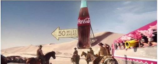 沙漠里的可乐比赛,Coke先出手Pepsi来回应